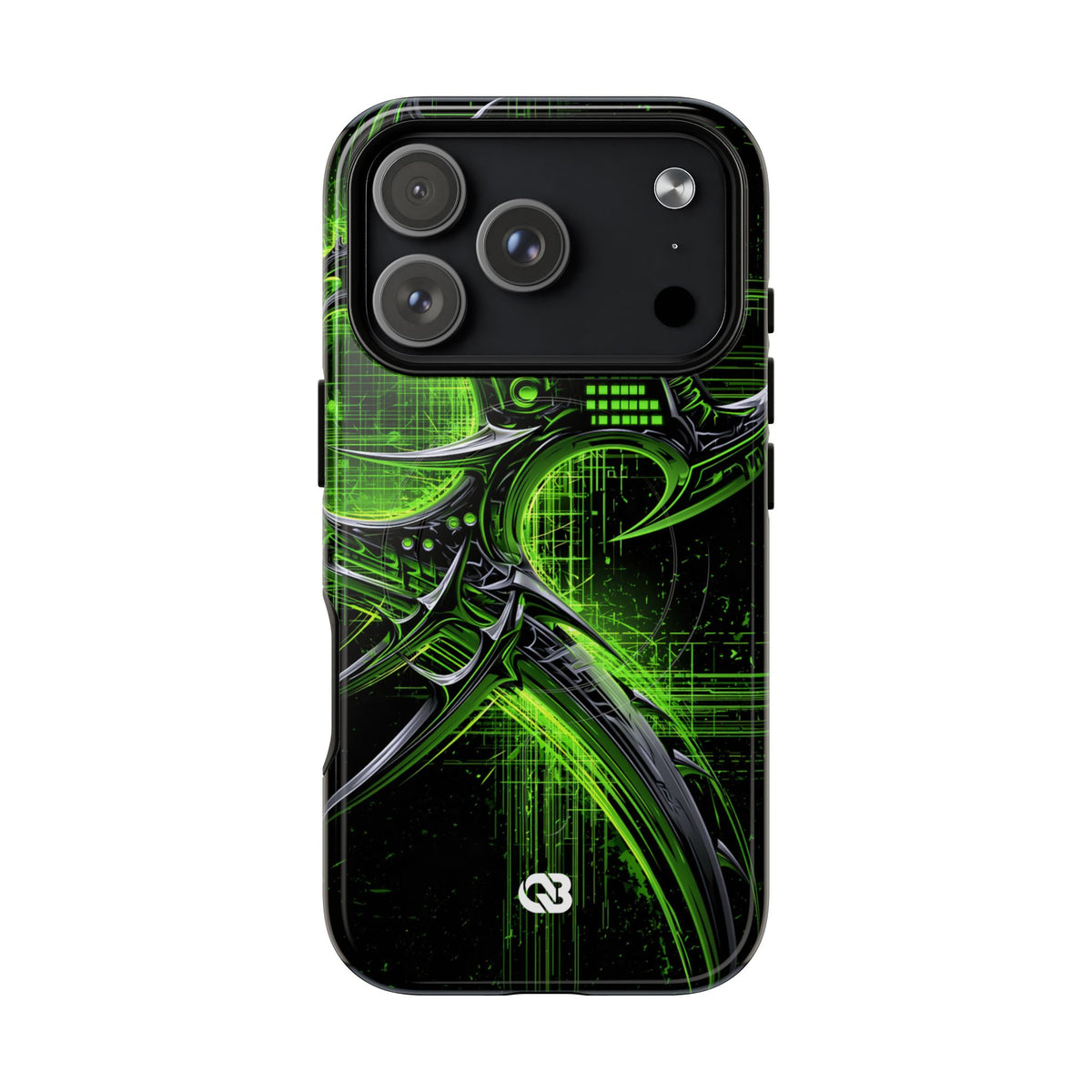 Cyber Sigil Grid · Tough 2.0 Magnetic Phone Case for iPhone · Green