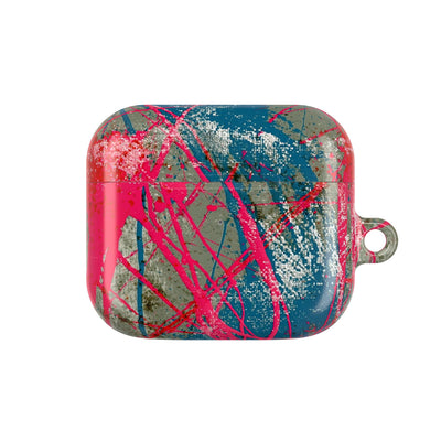 Neon Static Drip · Hard Case for AirPods & AirPods Pro · Pink