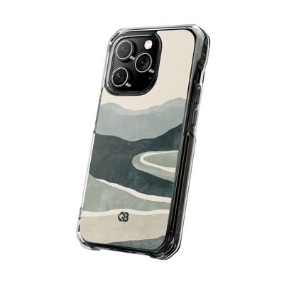 Green Impact MagSafe Phone Case for iPhone - Misty Sage Valley