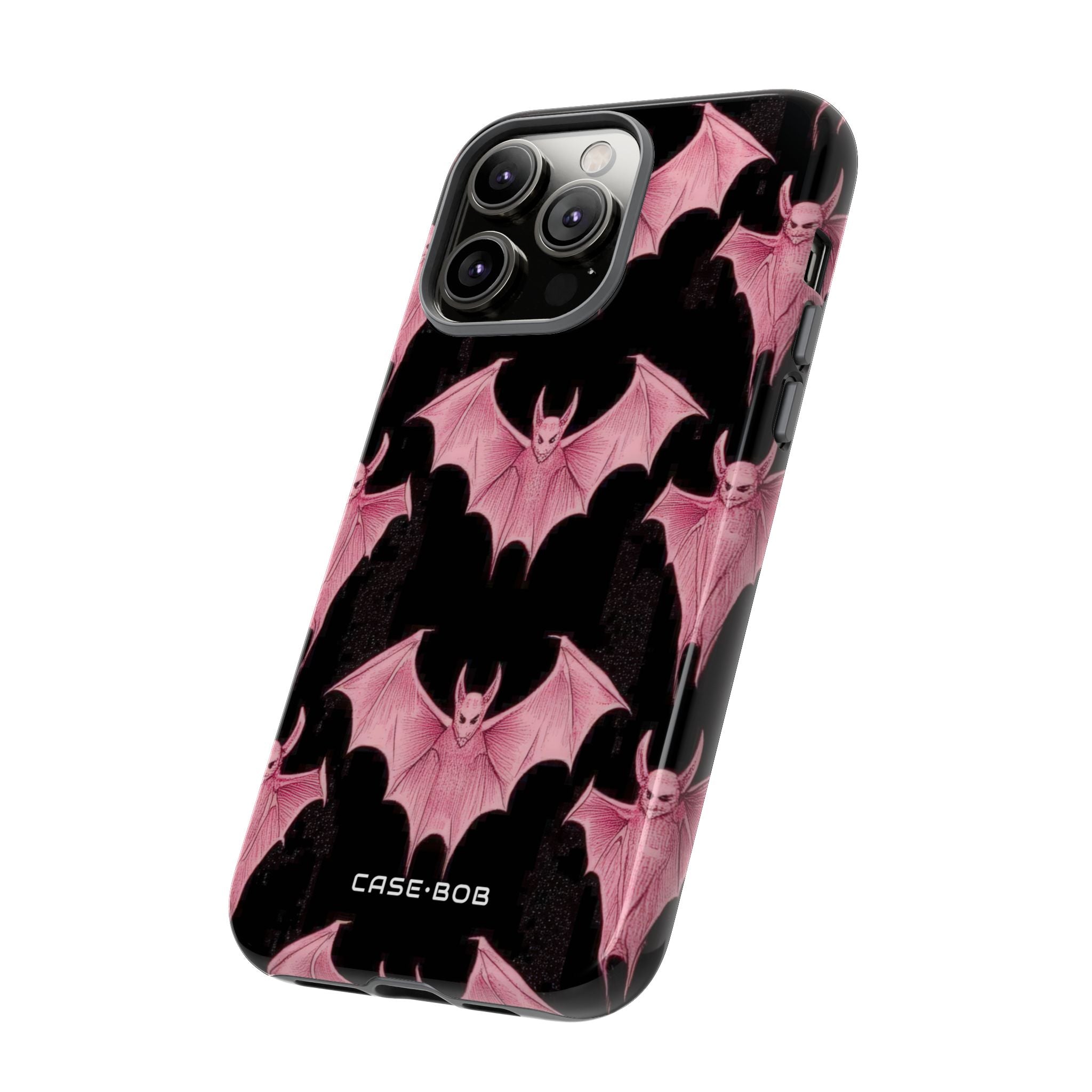 Pink Batwave iPhone 14 Pro Max Case - Tough
