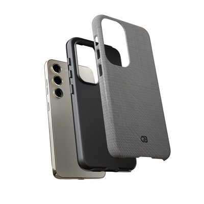 Grey Tough Phone Case for Samsung - Chrome Mesh Warp