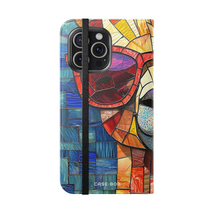 Sunglass Llama Mosaic - iPhone 15 Pro Max Case - Wallet