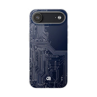 Blue Lite Phone Case for iPhone - Cobalt Data Stream