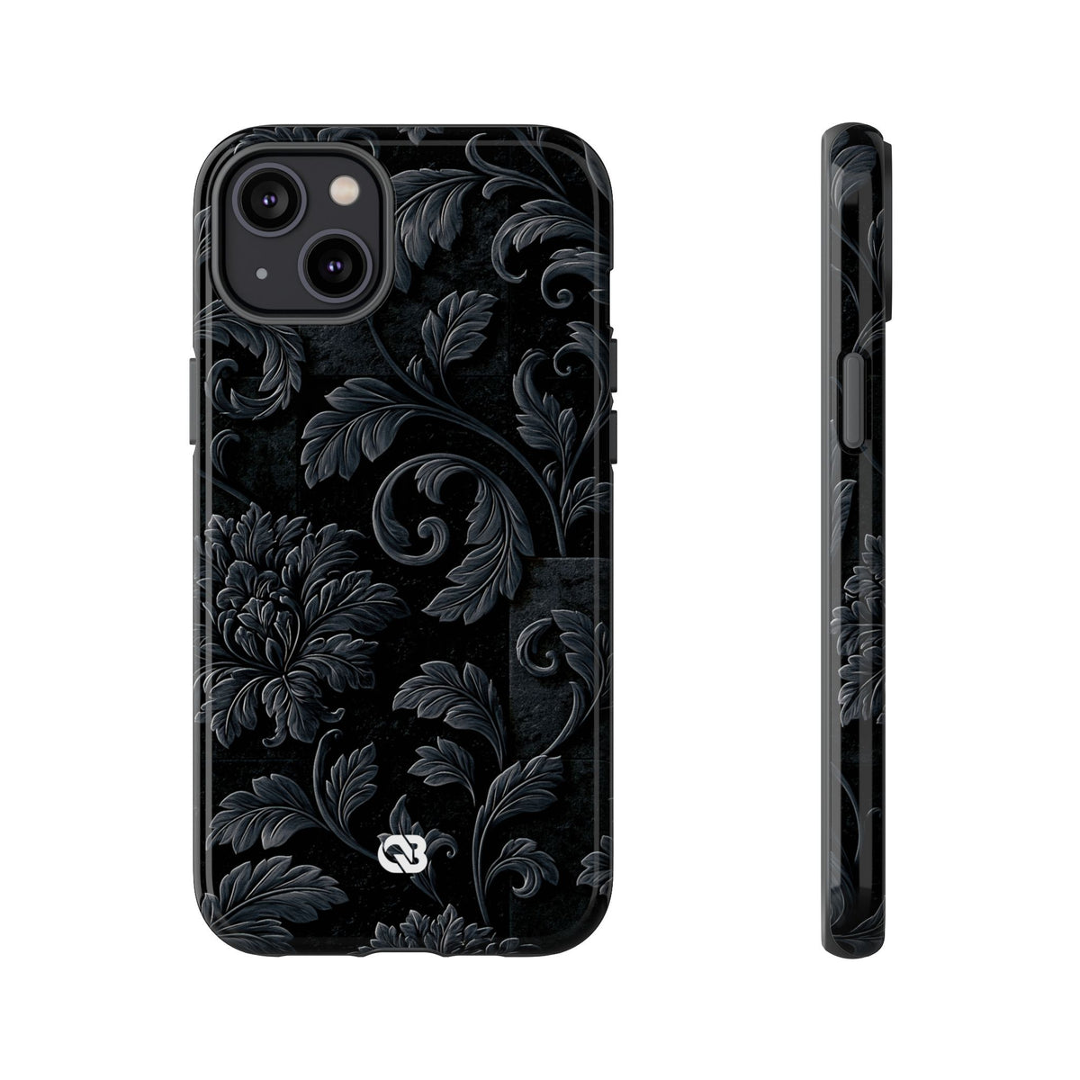Obsidian Damask · Tough Phone Case for iPhone · Black