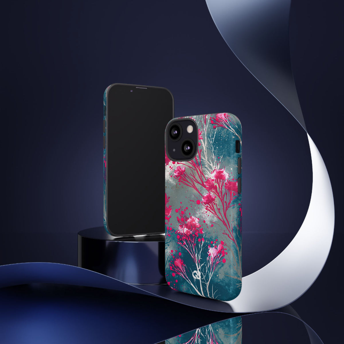 Cyber Blossom · Tough Phone Case for iPhone · Teal