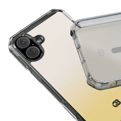 Solar Cream Ombre · Clear Impact Magnetic Phone Case for iPhone · Yellow