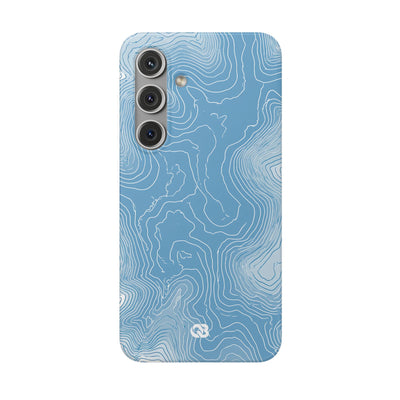 Glacial Basin Topo · Lite Phone Case for Samsung · Blue