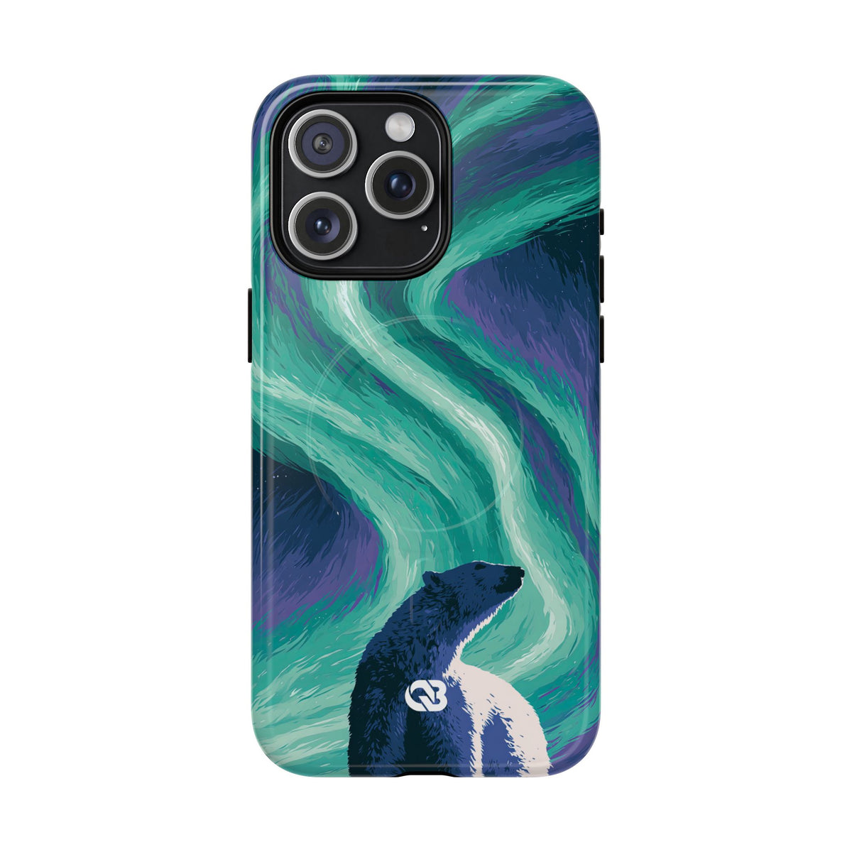 Arctic Aurora Bear · Tough 2.0 Magnetic Phone Case for iPhone · Teal