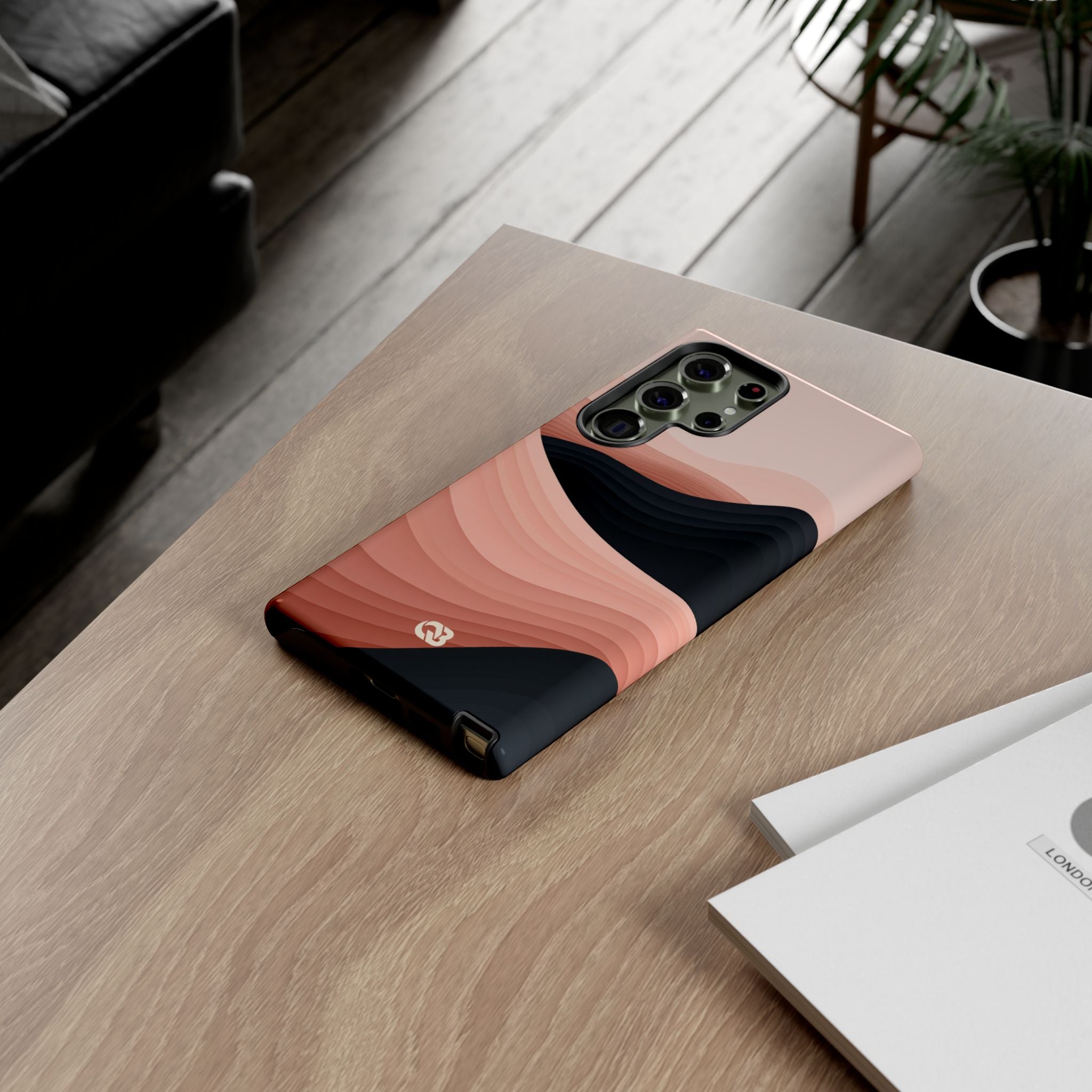 Pink Tough Phone Case for Samsung - Dune Shadow Layers
