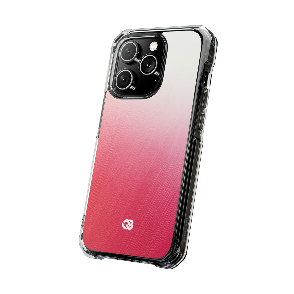 Rose Haze · Clear Impact Magnetic Phone Case for iPhone · Pink