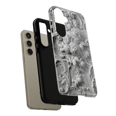 Rococo Marble Rose · Tough Phone Case for Samsung · White