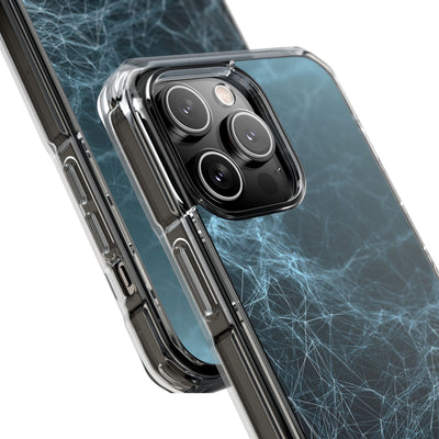 Teal Impact MagSafe Phone Case for iPhone - Arctic Neural Mesh