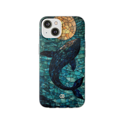 Stained Moon Whale · Soft Phone Case for iPhone