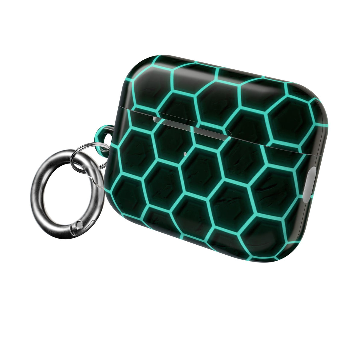 Neon Hex Spectrum · Hard Case for AirPods & AirPods Pro · Teal