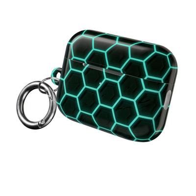 Neon Hex Spectrum · Hard Case for AirPods & AirPods Pro · Teal