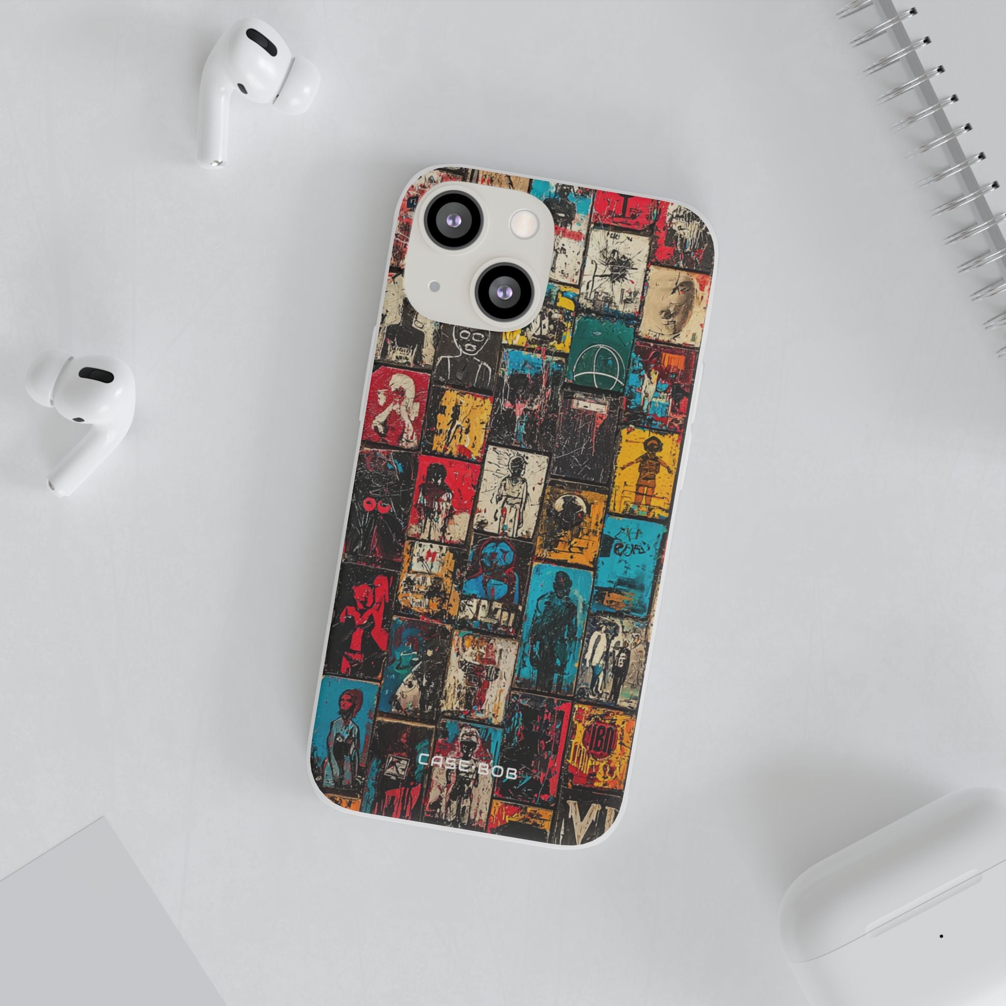 Figured Grid iPhone 13 mini Case - Soft