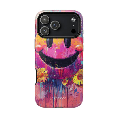 Smiley Bloom iPhone 17 Pro Max Case - Tough+ - CASE•BOB