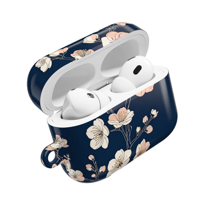 Midnight Plum Blossom · Hard Case for AirPods & AirPods Pro · Blue