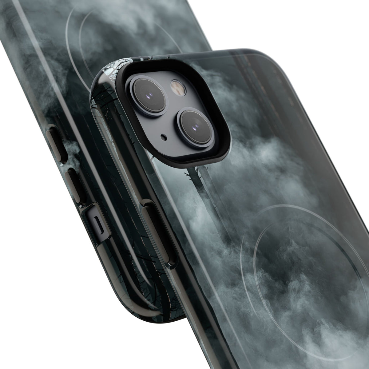 Shadowed Pine Mist · Tough 2.0 Magnetic Phone Case for iPhone · Black