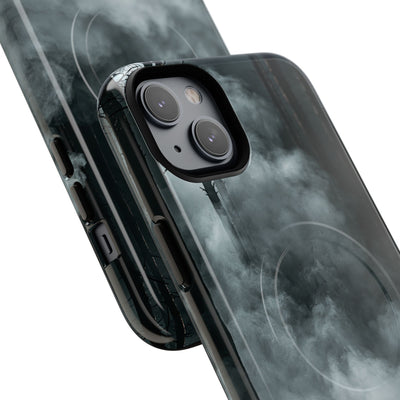 Shadowed Pine Mist · Tough 2.0 Magnetic Phone Case for iPhone · Black