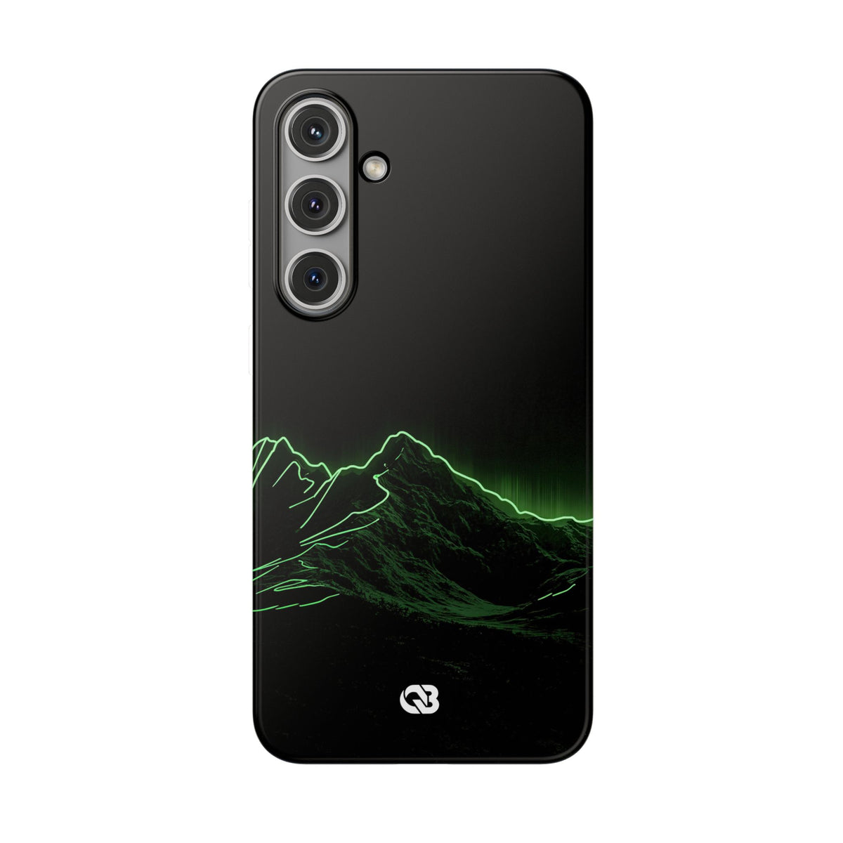 Nordic Mountain Contour · Lite Phone Case for Samsung · Black