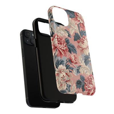 Blush Peony Jacquard · Tough 2.0 Magnetic Phone Case for iPhone · Pink