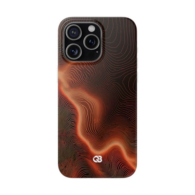 Caldera Ridge · Lite Phone Case for iPhone ·  Orange