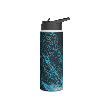 Glacial Alpine Peak · Insulated Water Bottle · Blue