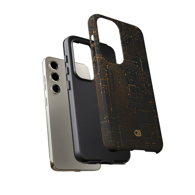 Gold Tough Phone Case for Samsung - Amber Core Mainframe