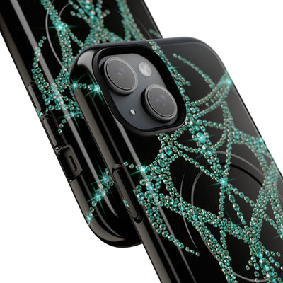 Teal Cyber Sigil · Tough 2.0 Magnetic Phone Case for iPhone · Teal