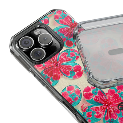 Lucite Jelly Bloom · Clear Impact Magnetic Phone Case for iPhone · Pink