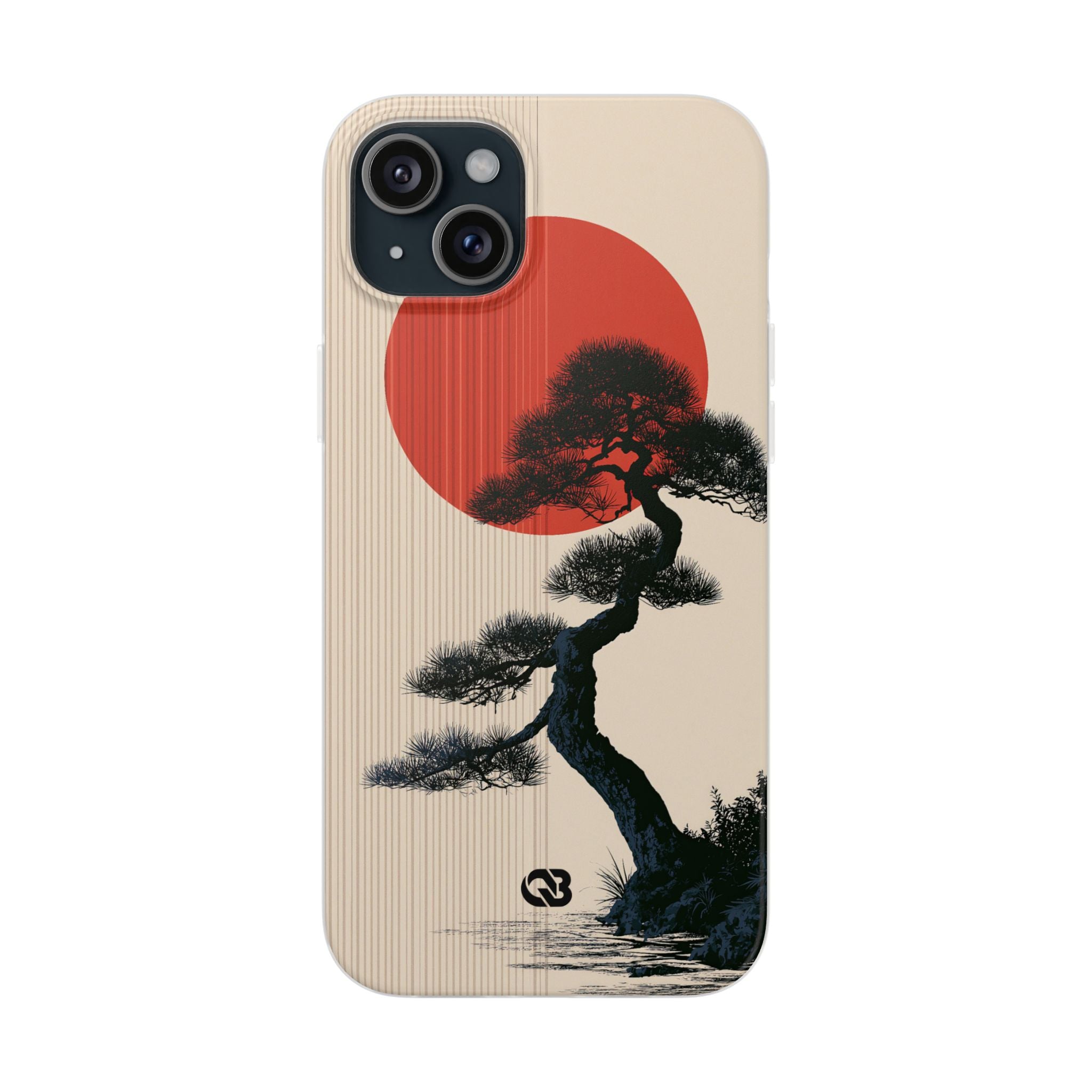 Beige Lite Phone Case for iPhone - Kyoto Crimson Pine