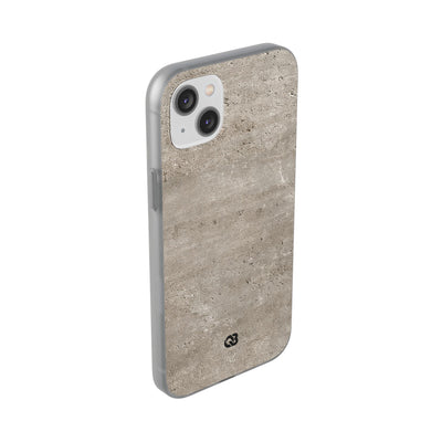 Grey Lite Phone Case for iPhone - Brutalist Stone Grit