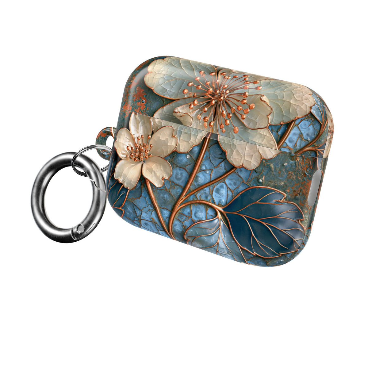 Gilded Blossom Reverie · Hard Case for AirPods & AirPods Pro · Teal