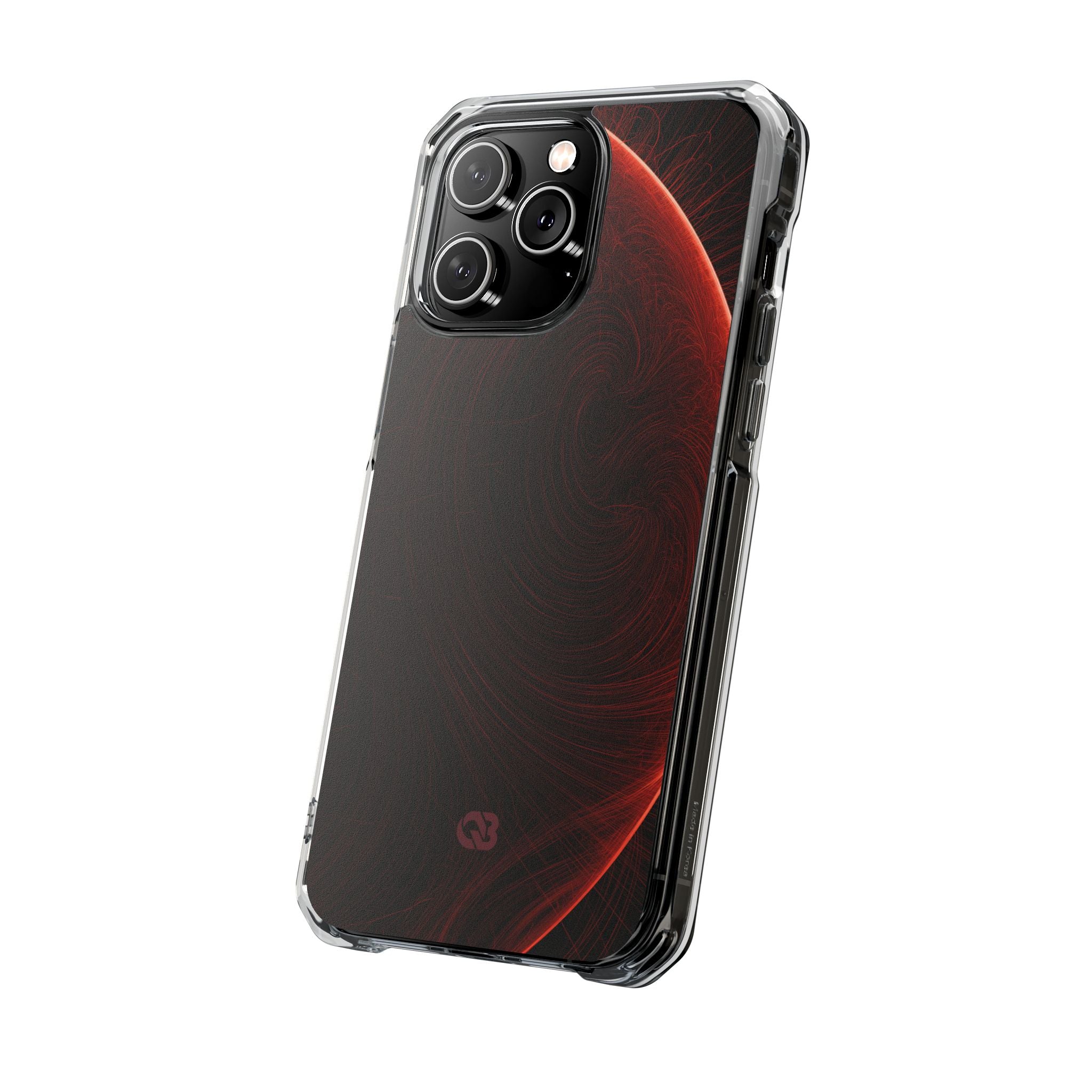 Red Impact MagSafe Phone Case for iPhone - Crimson Flare Flux