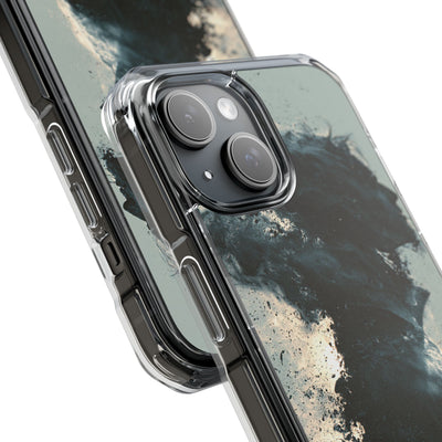 Ashen Dissolution · Clear Impact Magnetic Phone Case for iPhone ·  Black