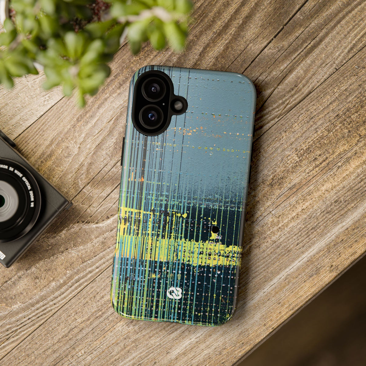 Acid Raster Circuit · Tough Phone Case for iPhone · Teal