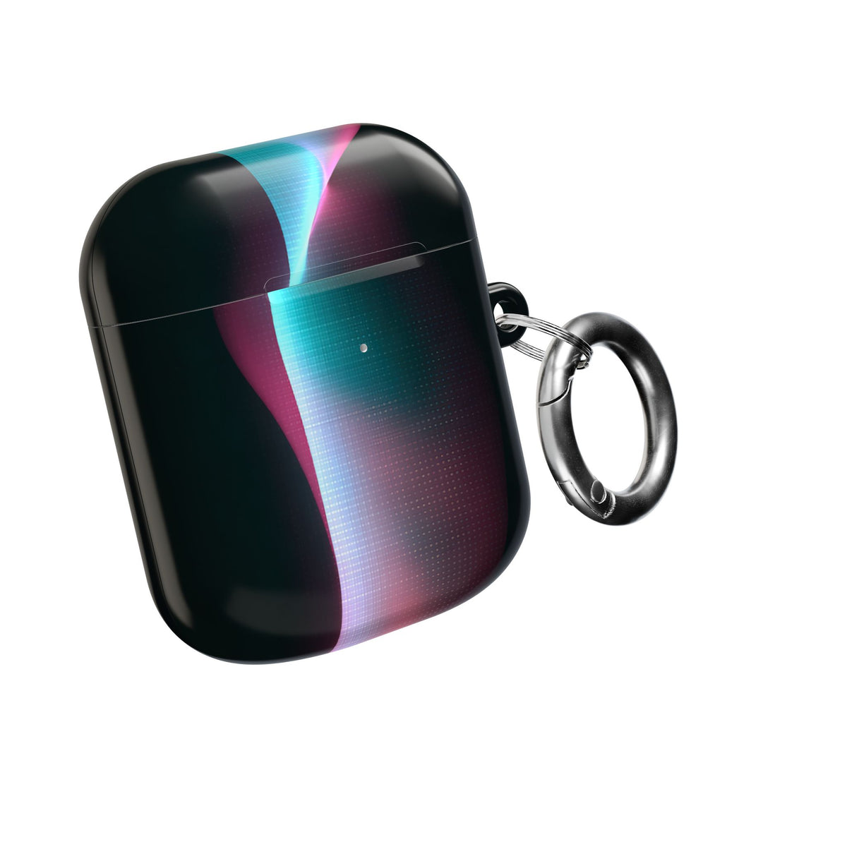 Neon Pixel Flow · Hard Case for AirPods & AirPods Pro · Black