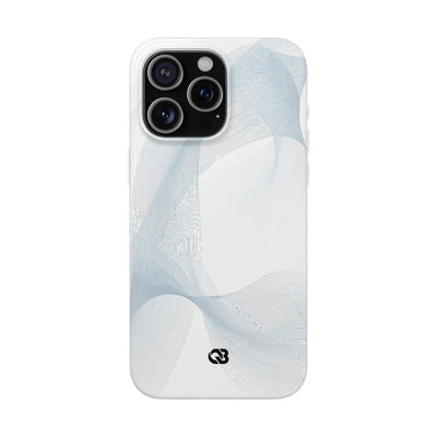 White Lite Phone Case for iPhone - Arctic Line Current