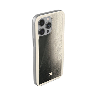 Beige Lite Phone Case for iPhone - Brutalist Graphite Grid