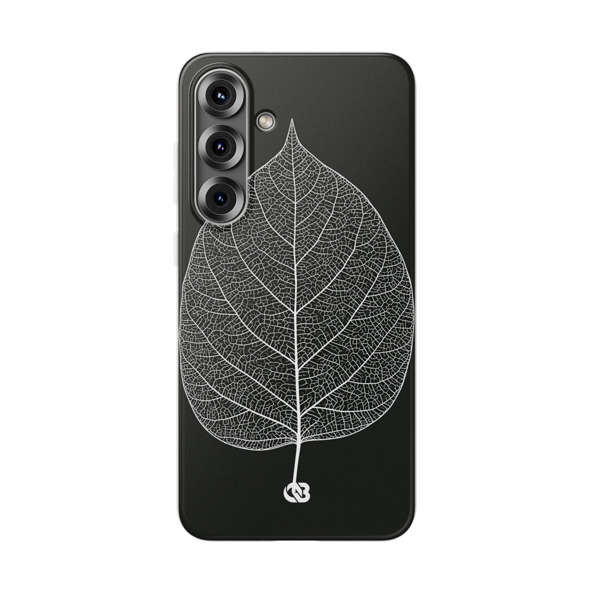 Black Lite Phone Case for Samsung - Bleached Leaf Lattice