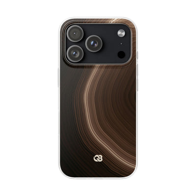 Umber Strata · Lite Phone Case for iPhone ·  Brown
