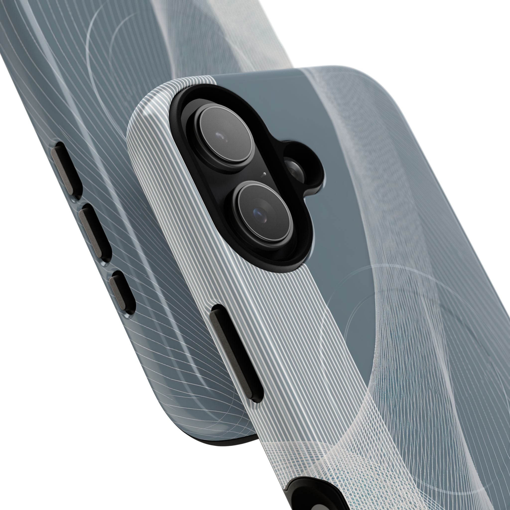 Grey Tough 2.0 Magsafe Phone Case for iPhone - Slate Mesh Horizon