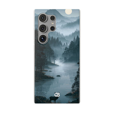 Silent Nordic Fjord · Lite Phone Case for Samsung · Blue