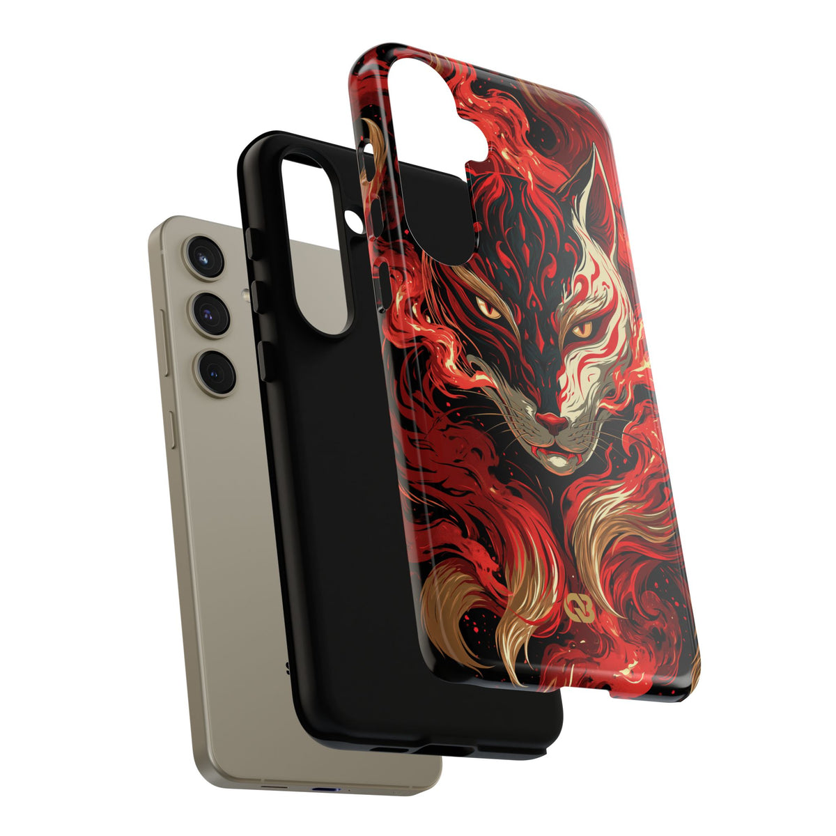 Crimson Kitsune Spirit · Tough Phone Case for Samsung · Red