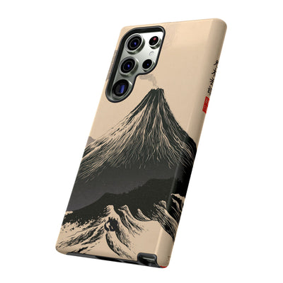 Beige Tough Phone Case for Samsung - Obsidian Ink Summit