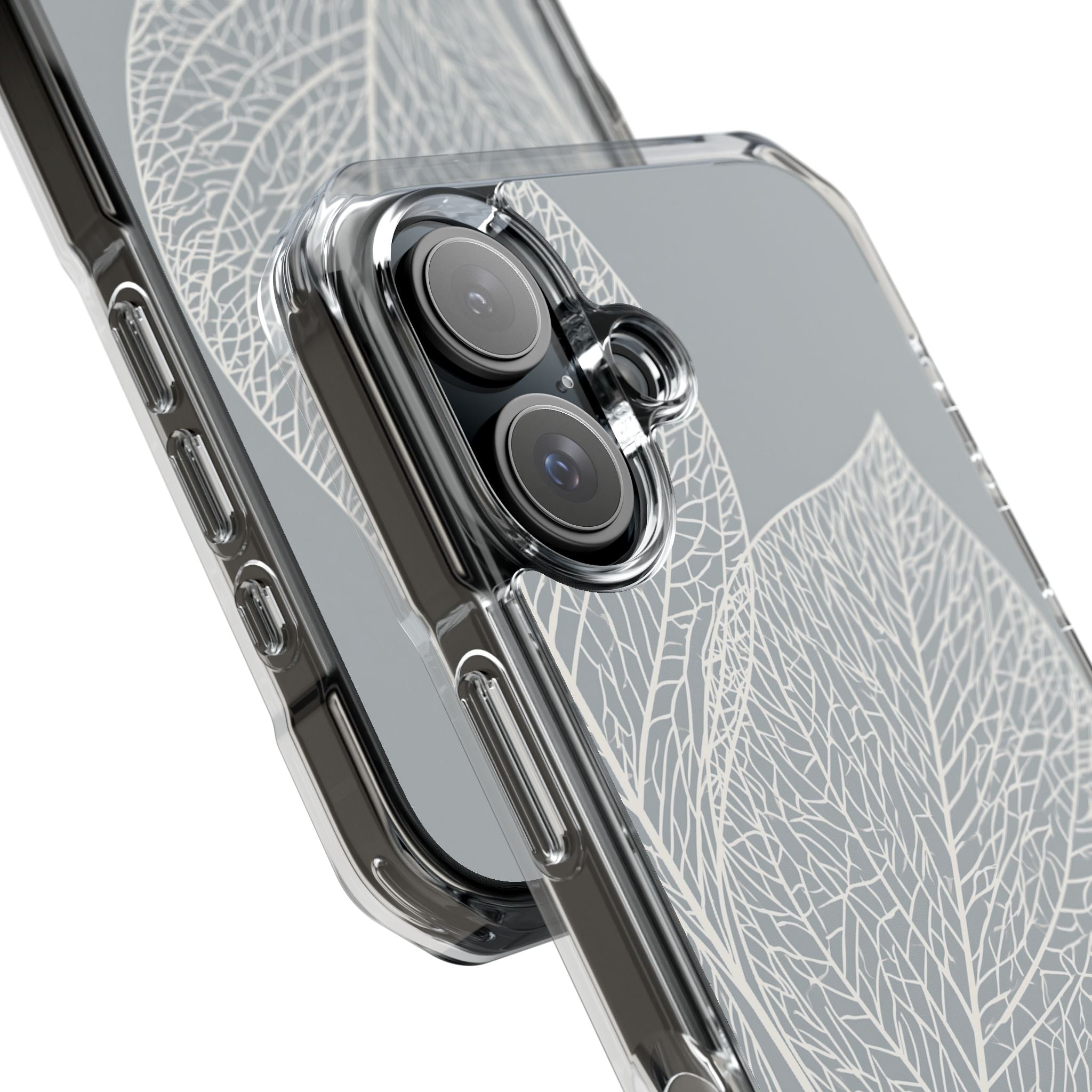 Grey Impact MagSafe Phone Case for iPhone - Frosted Ash Veins