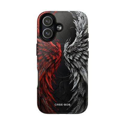 Crimson White Wings iPhone 17 Case - Tough+ - CASE•BOB