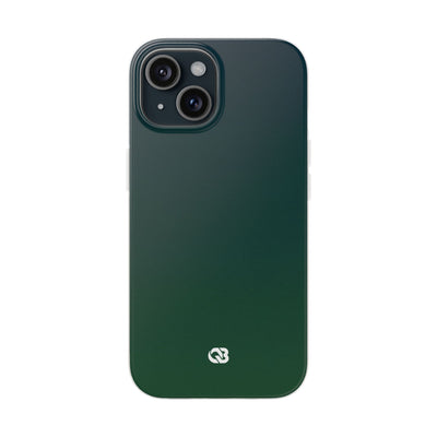 Green Lite Phone Case for iPhone - Midnight Pine Horizon