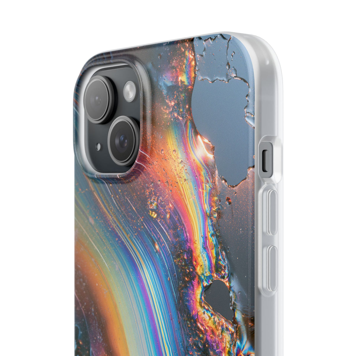 Prismatic Aura Flow · Lite Phone Case for iPhone ·  Blue